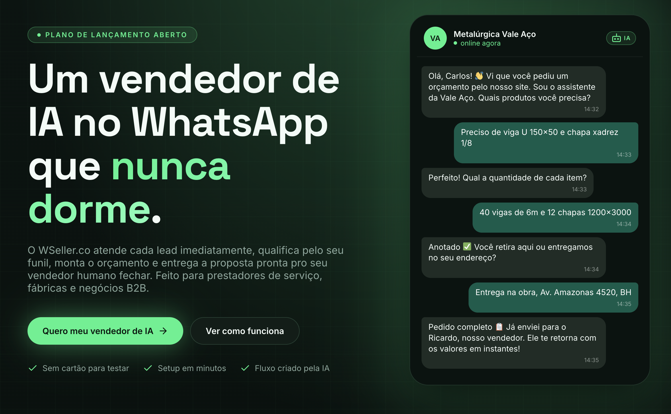 API WhatsApp com IA para Empresas